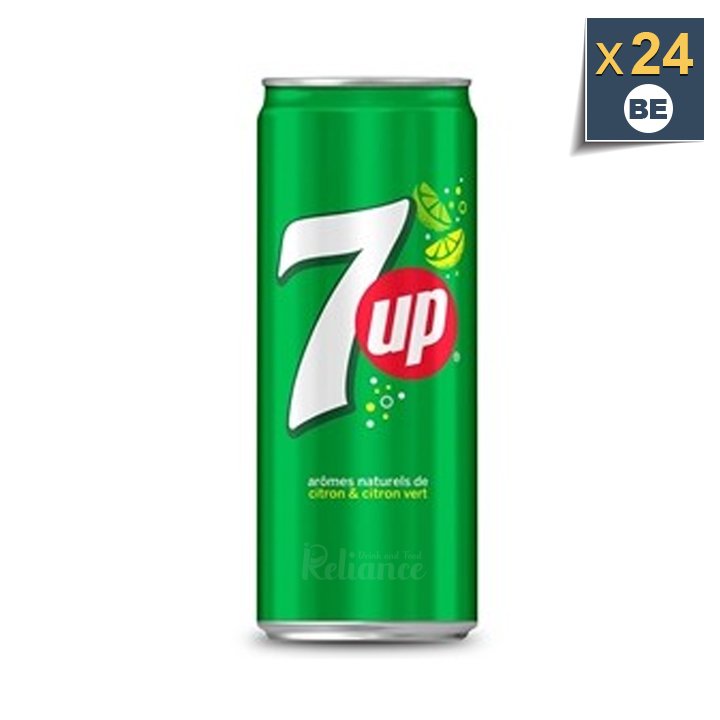 7Up 24x33cl - Boisson Gazeuse au Goût Citronné Rafraîchissant